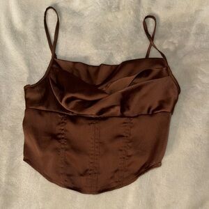 Elegant Brown Women's Top